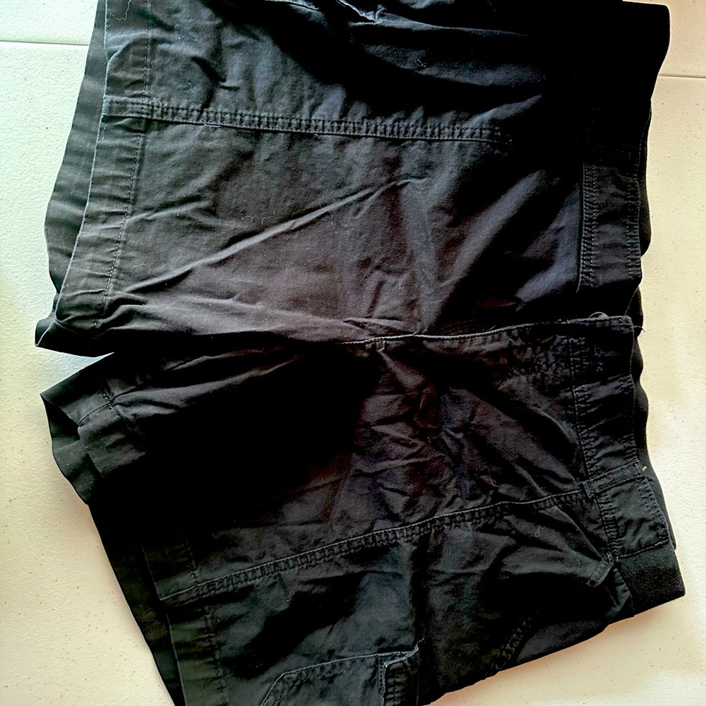 Womens Lee Cargo Shorts 18w Black